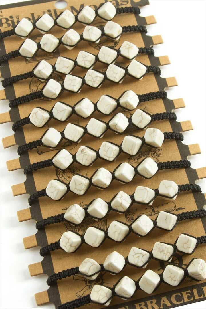 Küp Makrome Örgülü Bileklik