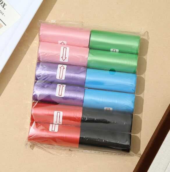 12 li Köpek Dışkı Poşet Düz Renkli Set (5430)