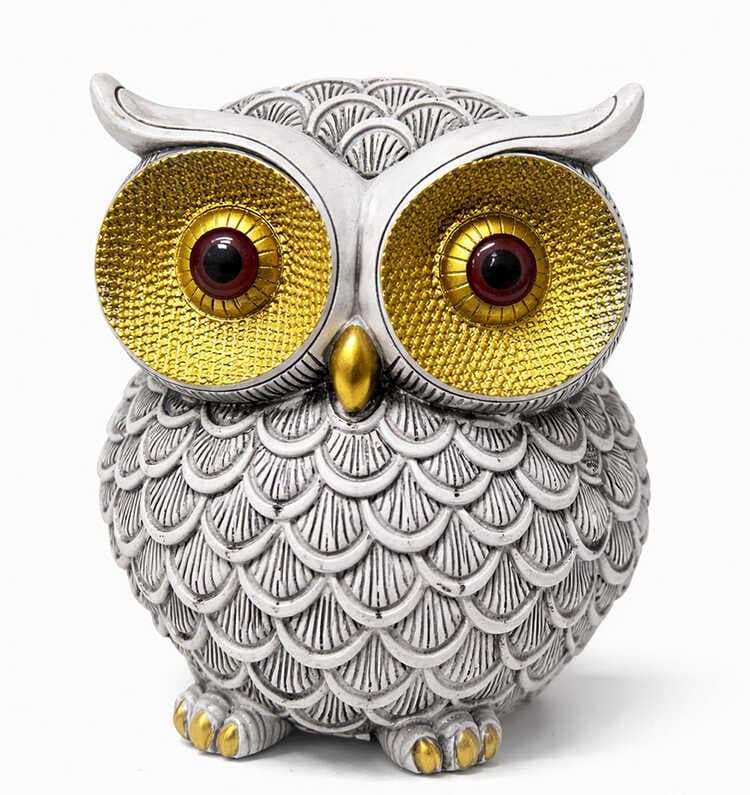 20x15 cm Polyester Baykuş Figürü