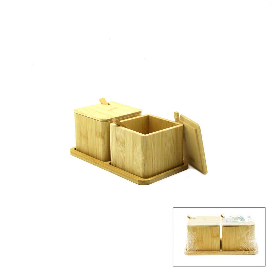 2PCS BAHARATLIK - TUZLUK AHŞAP BAMBU (5430)