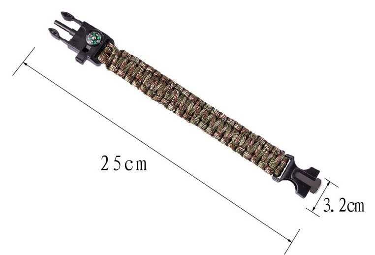 Nessiworld Survival Kamp Bileklik  Düdük Çok Amaçlı