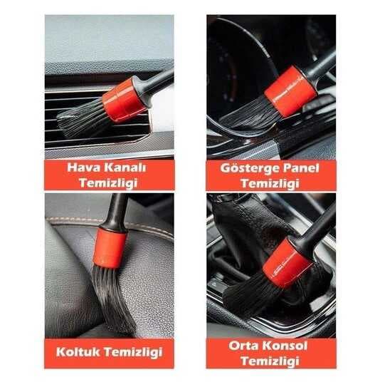 CM-235 Araba Temizlik Detay Fırçası 5li Set