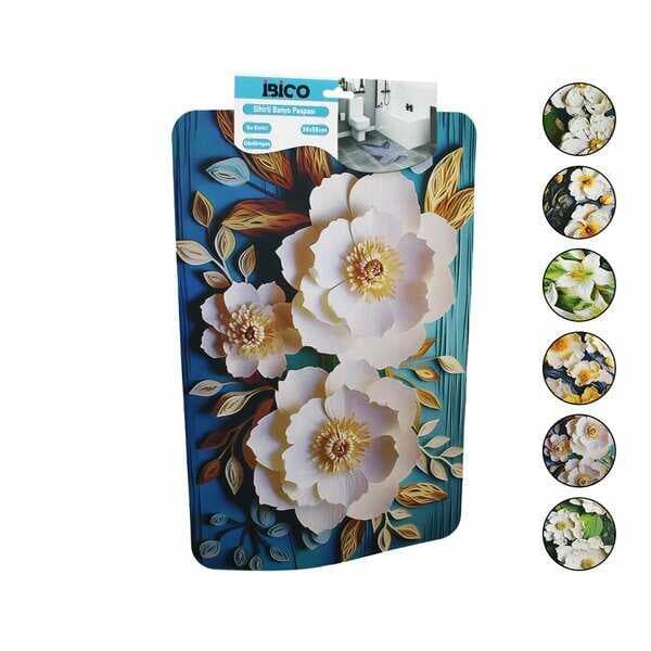 DİKDÖRTGEN - DESENLİ   38X58CM   SU EMİCİ - SİHİRLİ  BANYO PASPASI  ELASTİK (5430)
