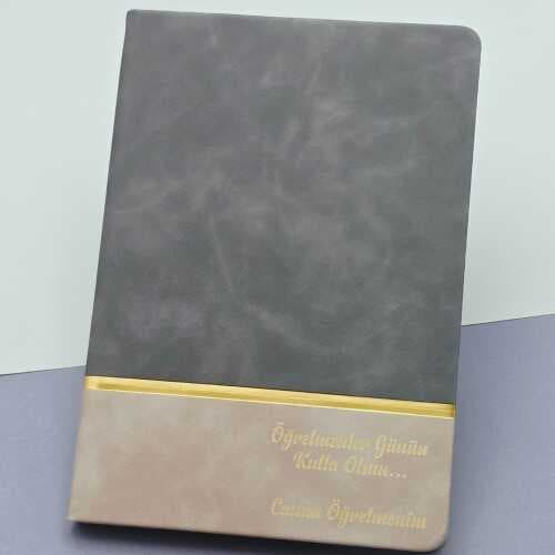 Öğretmenler Günü Hediyesi Yazılı Deri Defter