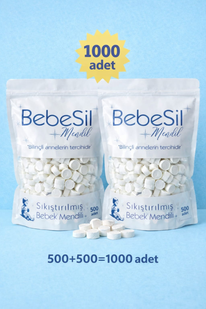 BebeSil Sıkıştırılmış Bebek Mendili