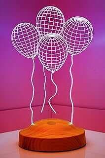 Sevgilambası 3D Uça Balo Hediyesi 3 Boyutlu Led Lamba