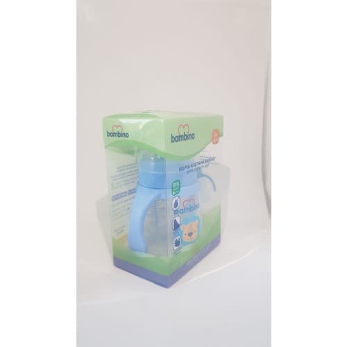 Bambino Kulplu Alıştırma Bardağı Mavi 180ML