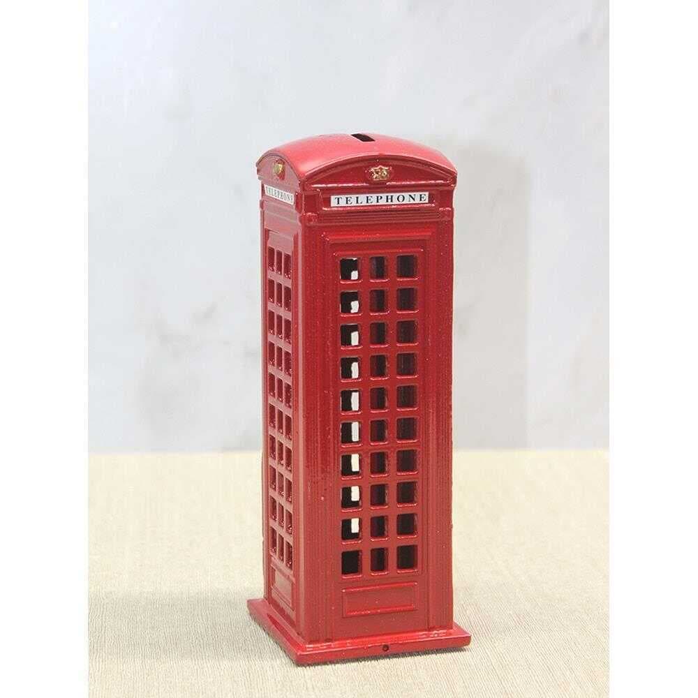 Dekoratif Metal Telefon Kulübesi Kumbara (ALK3468) (477477)