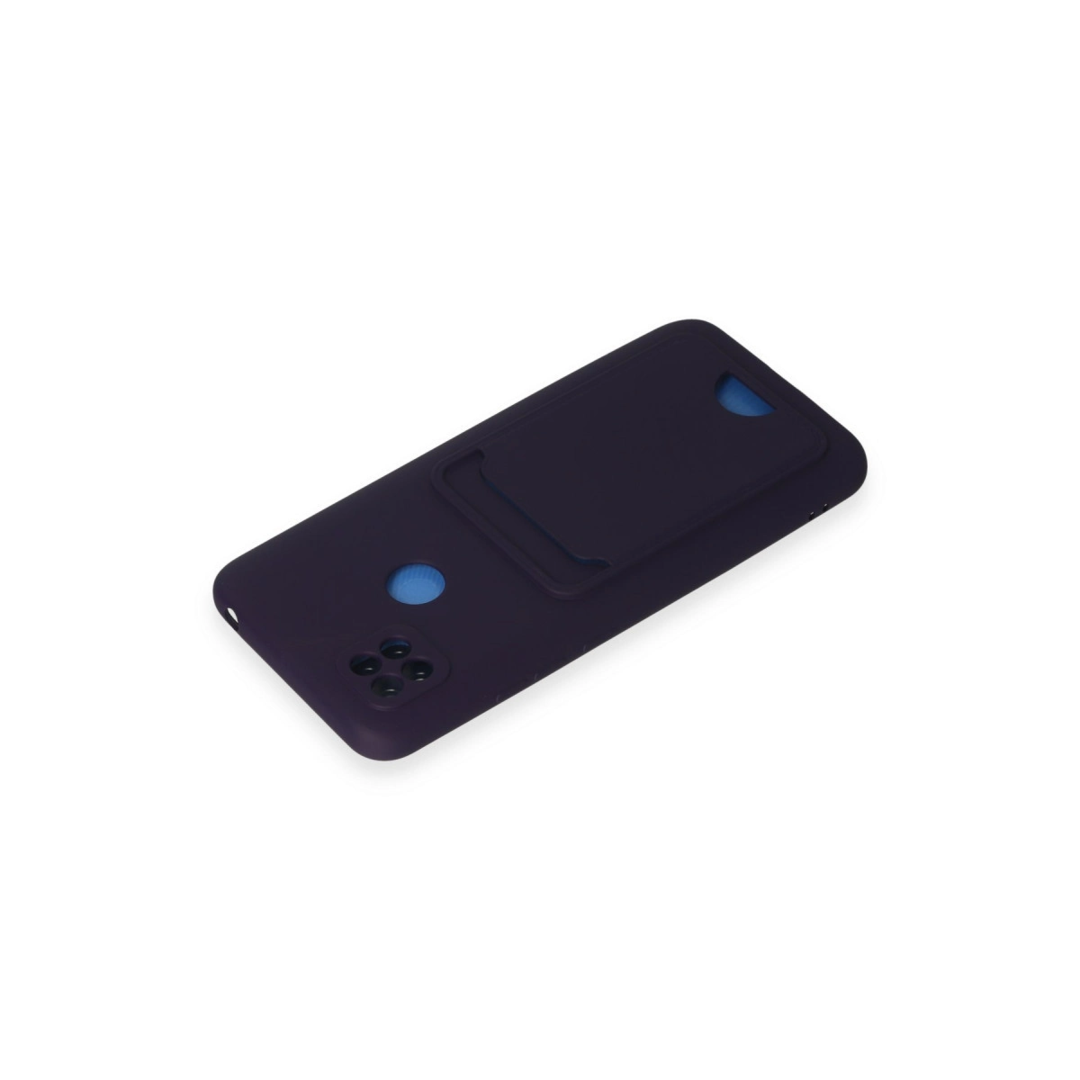 Xiaomi Redmi 9c Kılıf Kelvin Kartvizitli Silikon - Derin Mor