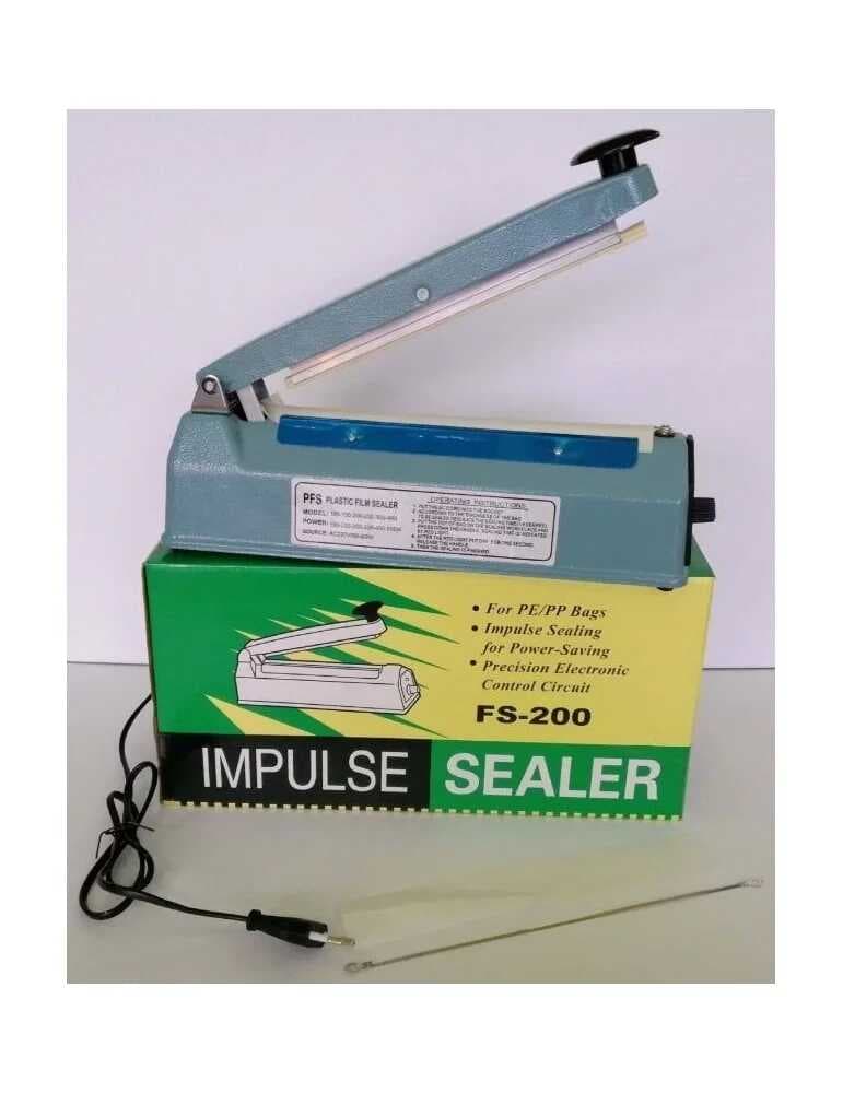 20Cm  Metal Gövde Poşet Ağzı Yapıştırma Kapatma Makinası FS-200 (5430)