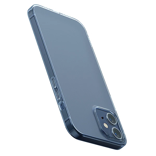 Baseus Simple Case İPhone 12 Mini 5.4 İnce Silikon Şeffaf Kılıf-(5775)