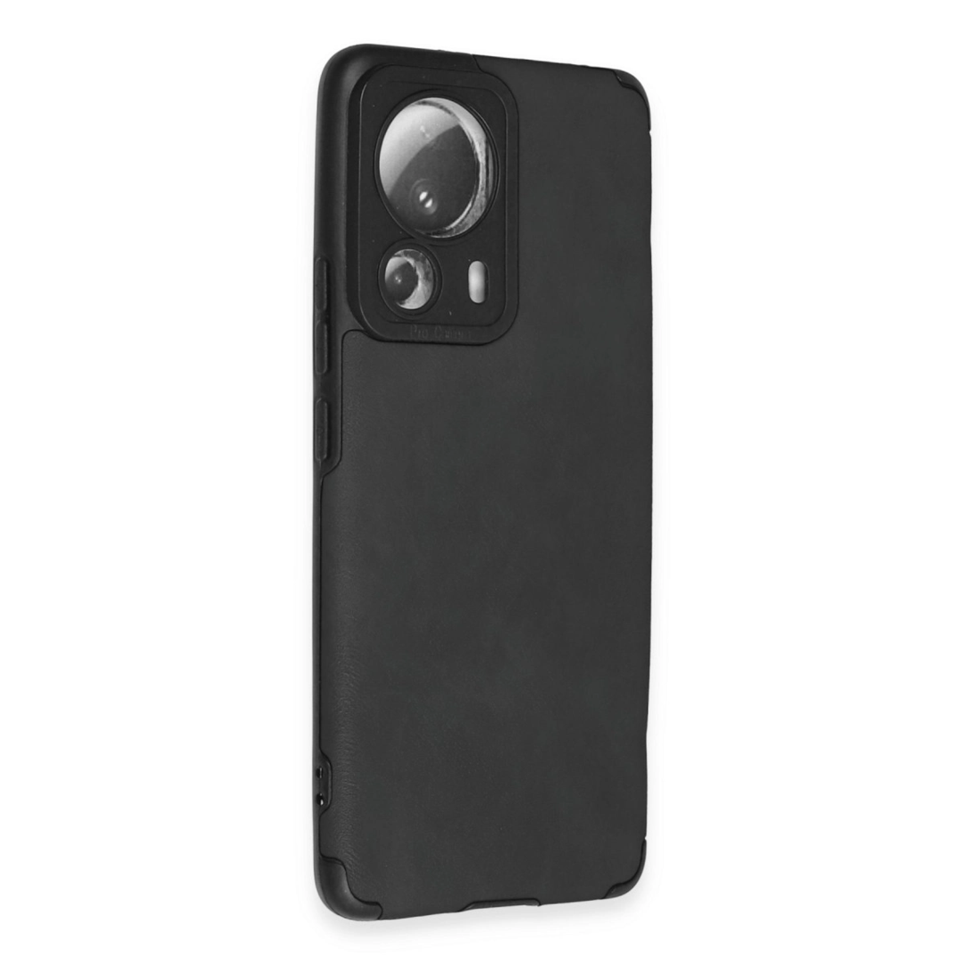 Xiaomi Mi 13 Lite Kılıf Loop Deri Silikon - Siyah