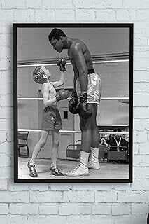 (12768) Muhammed Ali Dövüş Çerçeveli Tablo (40x50cm)