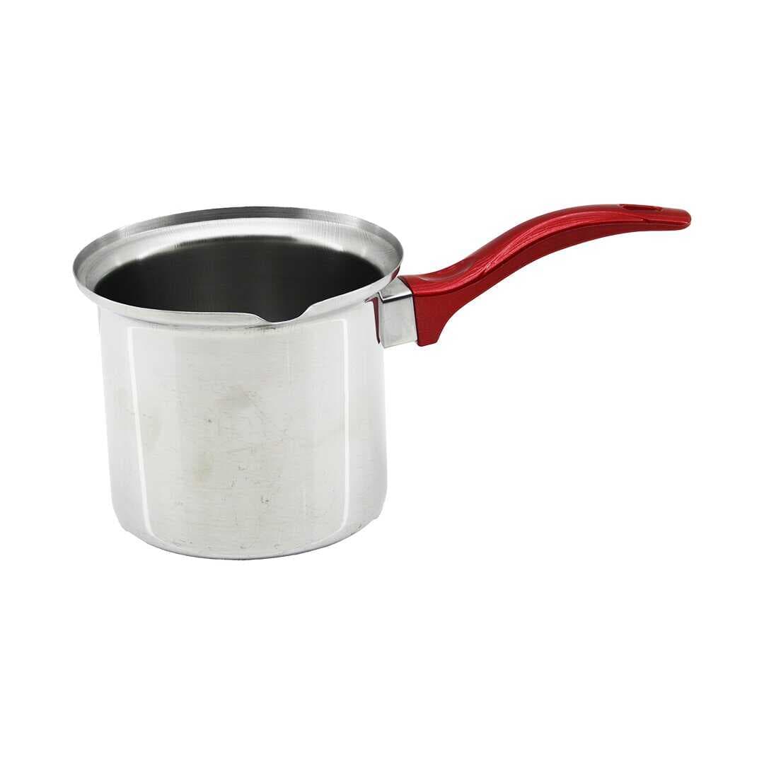 NO-6  ÇELİK CEZVE  KIRMIZI KULP (5430)