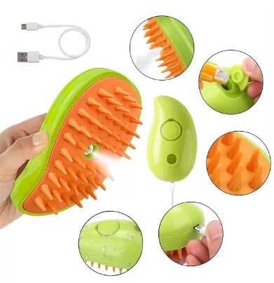 Şarjlı Soğuk Buharlı Kedi Köpek Fırçası Tarağı (5430)