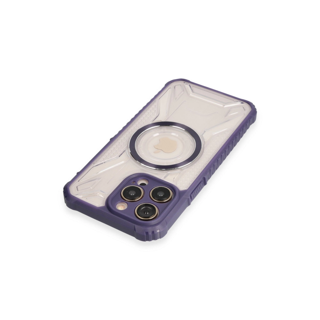 Apple İphone 14 Pro Max Kılıf Prag Magneticsafe Kapak - Derin Mor