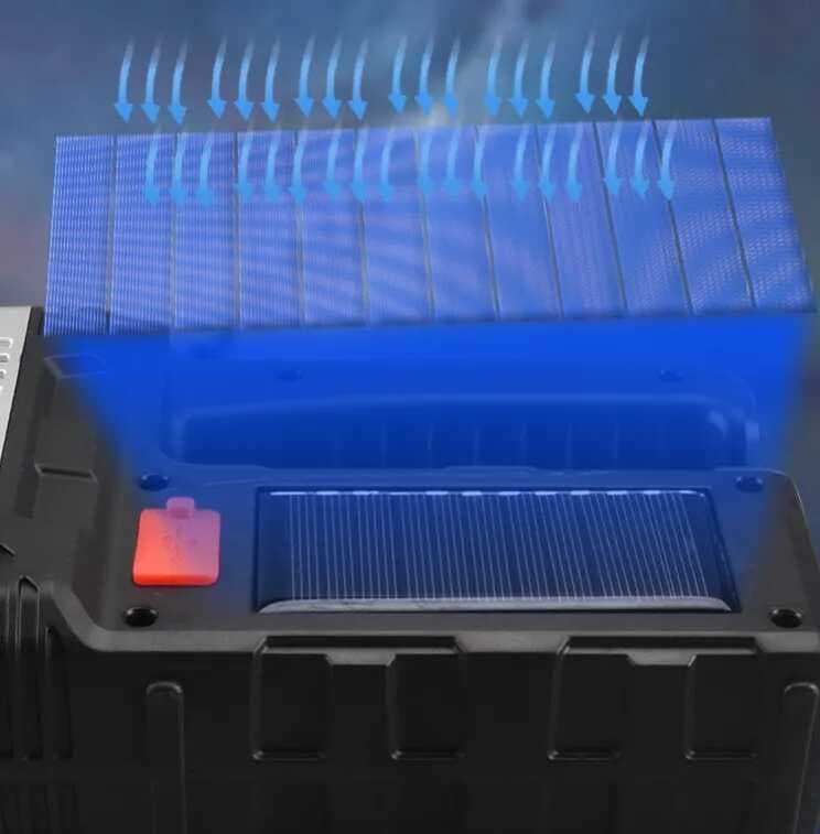 Solar Güneş Enerjili El Feneri Ve Işıldak 30w Fl-3361 (4767)