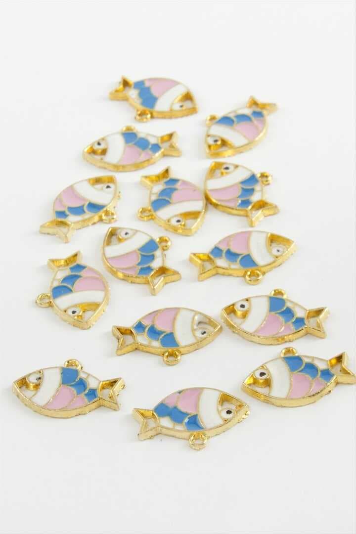 Balık Tek Kulp Mineli Bileklik ve Kolye Ucu Aparatı 1 Adet