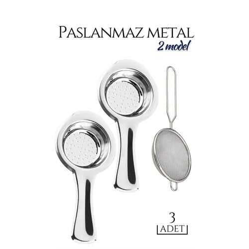 3 lü Set Metal Çay Süzgeci Cabrera Design