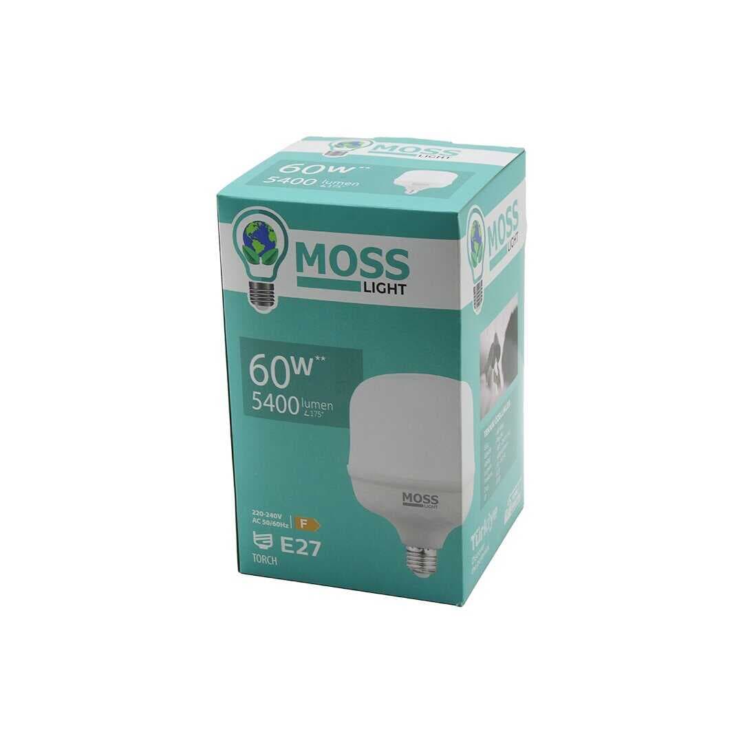 MOSS LIGHT 60W  TORCH LED AMPUL PLASTİK E27 5400LUMEN L175 DERECE 50.000 SAAT ÖMÜR IP20 185-265V AC (5430)