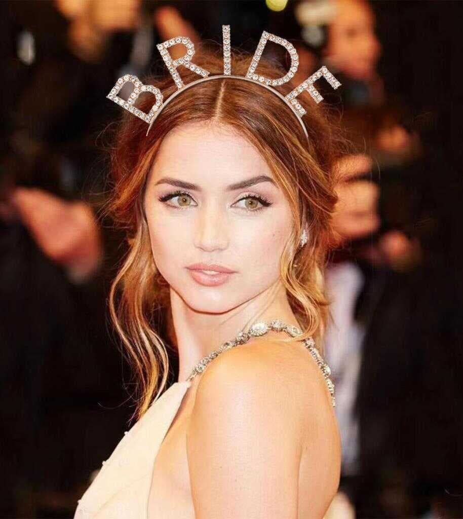 Nessiworld   Mega Boy Kristal Taşlı Rose Gold Bride Taç Gelin Tacı 20X21 cm