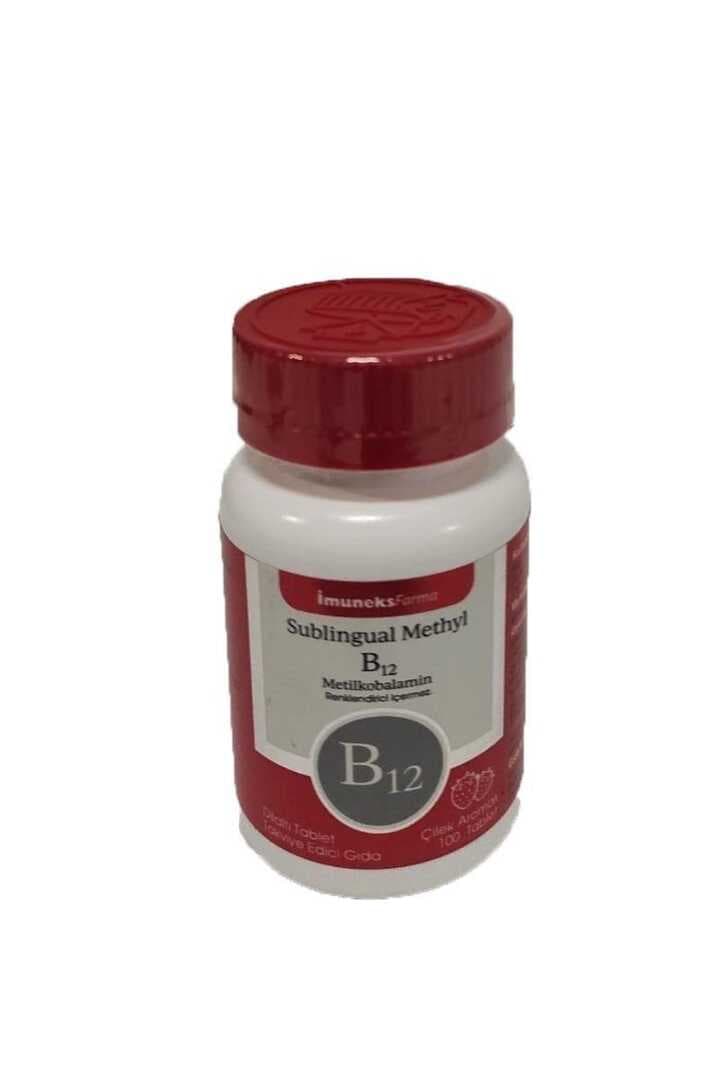 Imuneks Sublingual Methyl Çilek Aromalı 100 TABLET