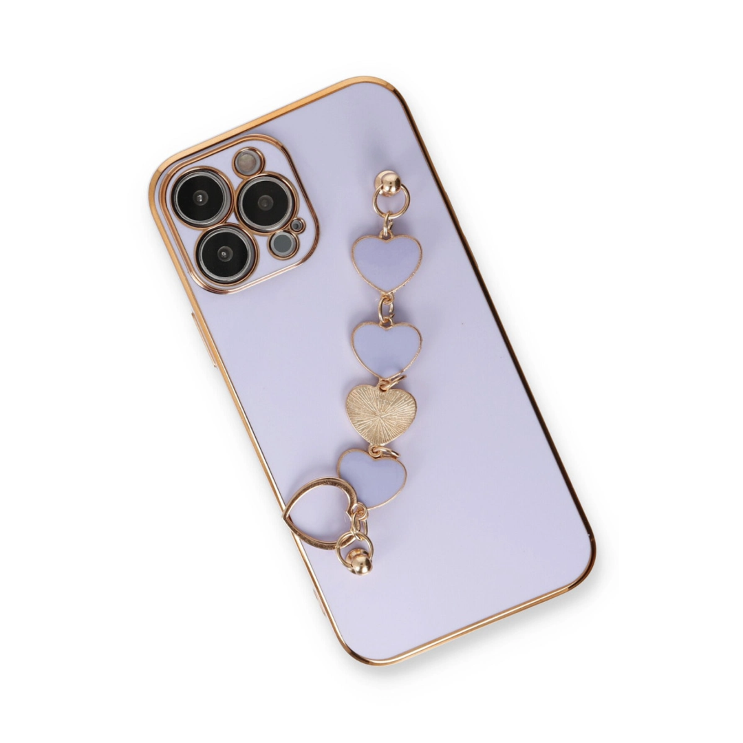 Apple İphone 13 Pro Kılıf Esila Silikon - Lila