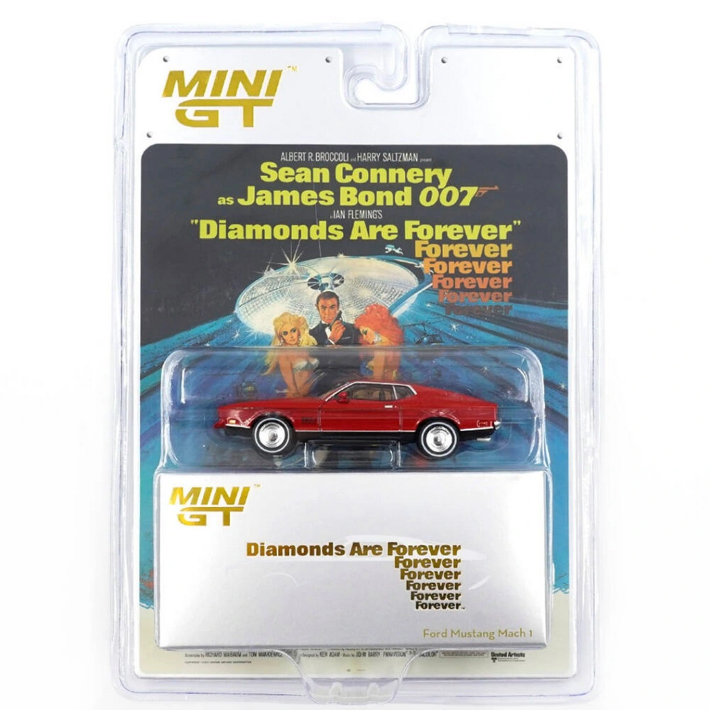 1/64 Ford Mustang Mach 1 "Diamonds Are Forever" / English - Blister Paket