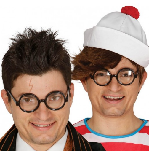 Siyah Çerçeveli Numarasız Camlı Öğrenci Şaka Gözlüğü 1 Adet (5430)