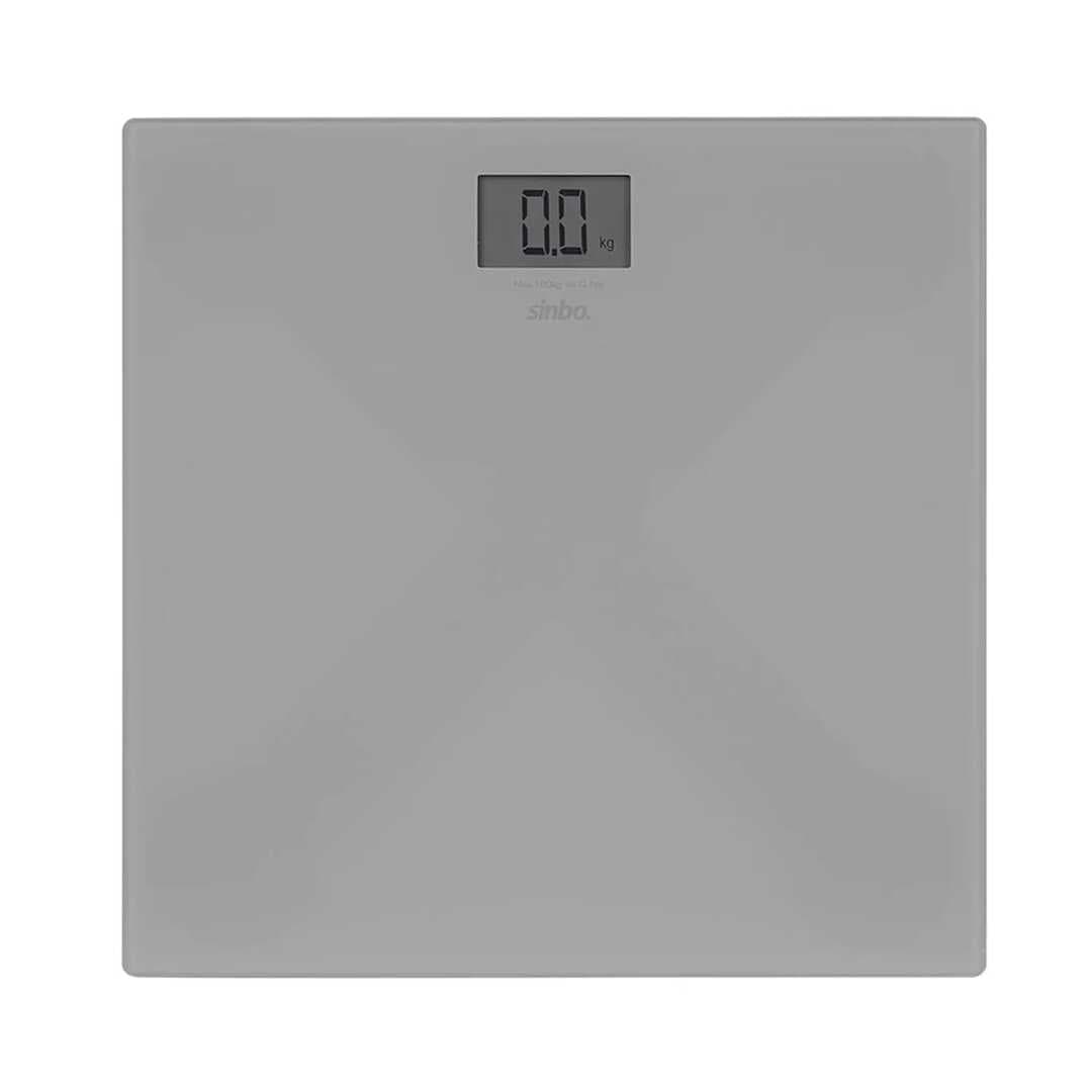 SİNBO SBS-4451 DİJİTAL - PİLLİ GRİ CAM BANYO BASKÜL TERAZİ TARTI LCD EKRAN 180KG/100GR 26X26CM (5430)