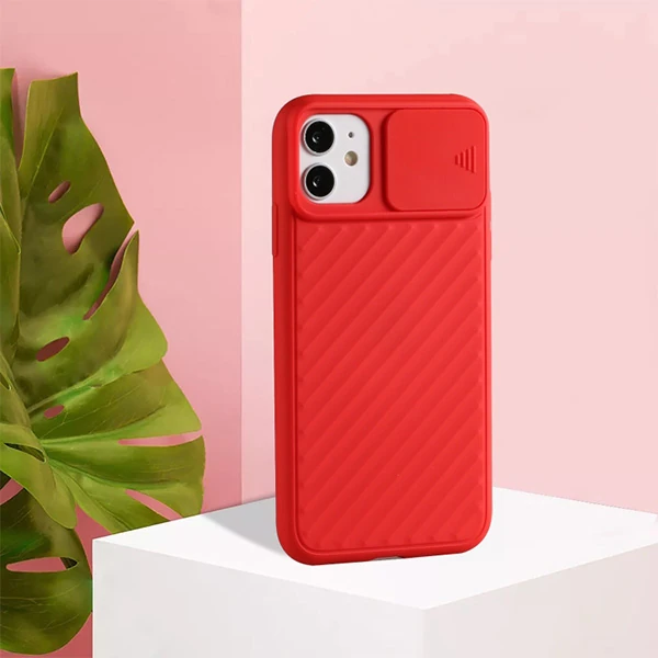 ALLY İPhone 11 6.1 inch Kılıf Kamera Kapatan koruyucu Sürgülü Kılıf-(5775)