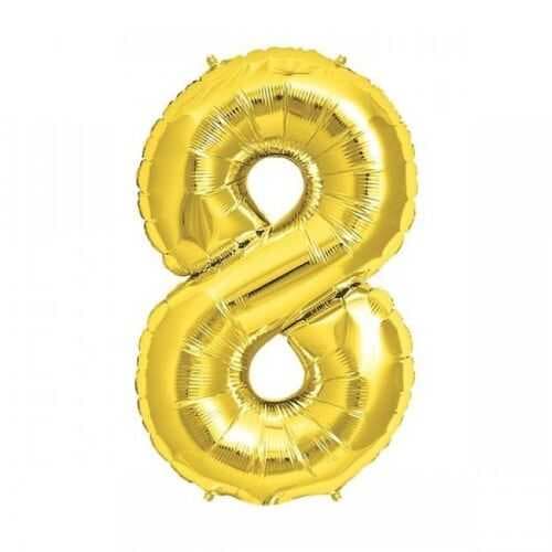 Altın Sarısı Folyo Rakam Balon