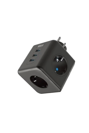 Termal Akım Korumalı Isıya Dayanıklı 3’lü Du Tipi Priz 3x Usb 1x Type-c