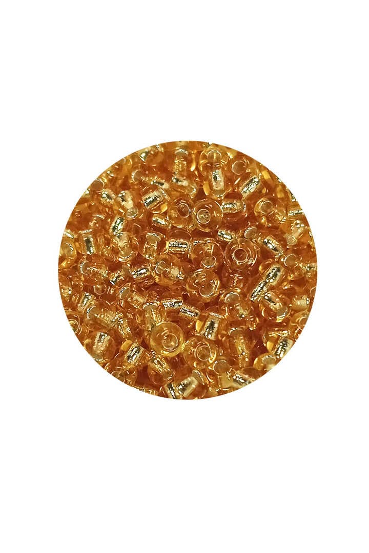 Dökme Cam Kum Boncuk (8/0) 3 mm - 20 Gram - Şeffaf Koyu Sarı - BNC176