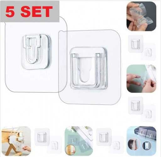 Geçmeli Klips Eşya Sabitleme Askısı 5 SET (5430)