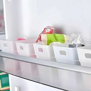 Çok Amaçlı Düzeleyici Set, 6'lı Beyaz Plastik Orgaizatör, Buzdolabı ve Mutfak Çekmece Düzeleyici