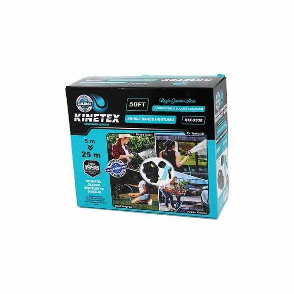 5 METREDEN 25 METREYE UZAYAN KUTULU  SİHİRLİ BAHÇE HORTUMU 50FT (5430)
