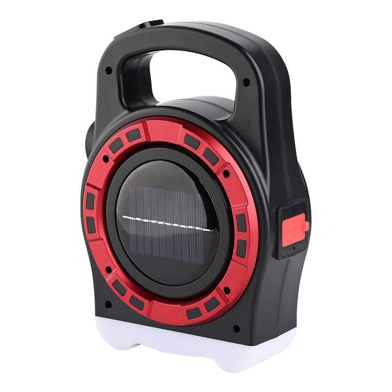 HB-6678C COB LEDLİ 20 WATT 3 KADEMELİ ŞARJ EDİLEBİLİR USB ÇIKIŞLI SOLAR LAMBA (4767)