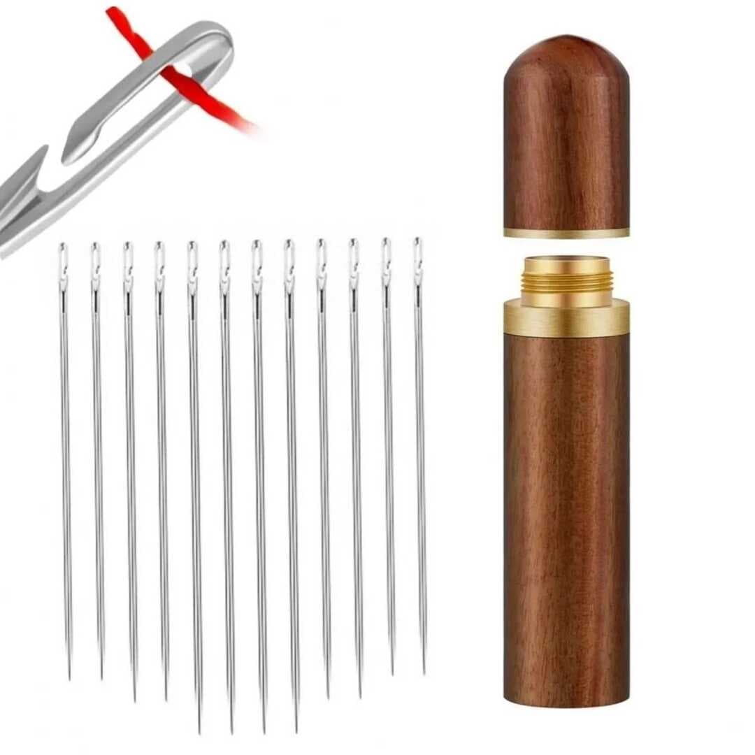 30 Adet İğneli Ahşap Kutulu Dikiş İğne Seti (5430)
