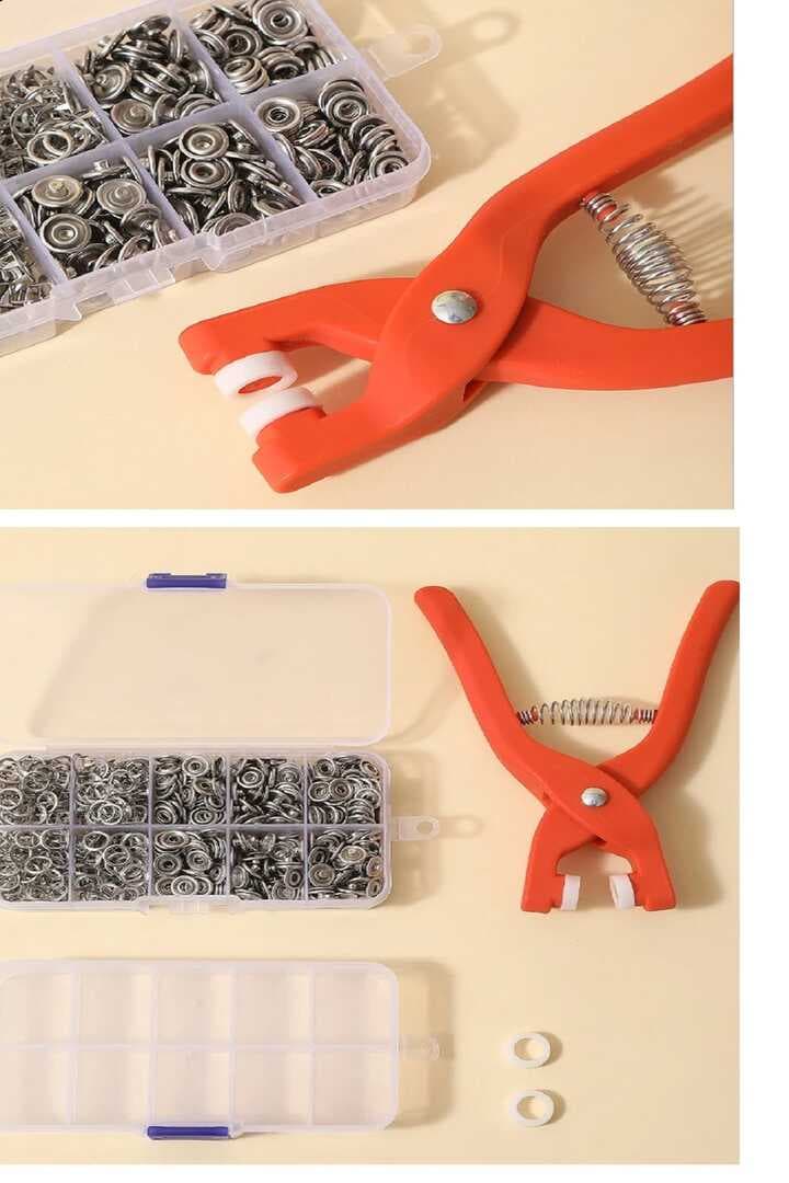 Yuvarlak Halkalı Kuş Gözü Pensesi 9.5 Mm - Saklama Kutulu Bebek Elbise Çıtçıt Montaj Seti (477477)