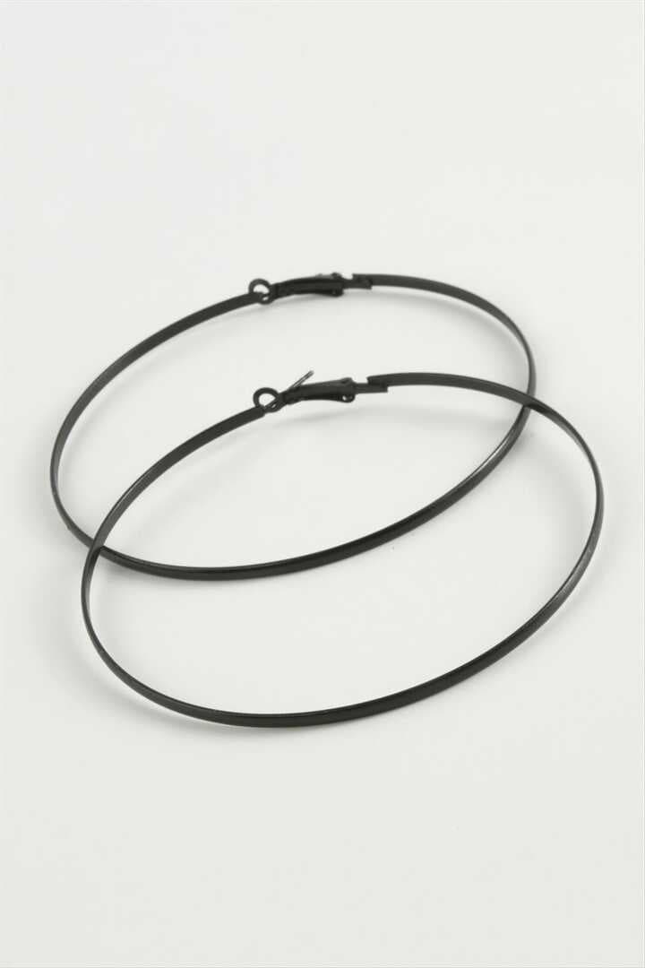 Düz Metal Halka Küpe 8-9-10 cm