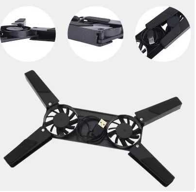 Katlanabilir Laptop Soğutucu 2 fanlı