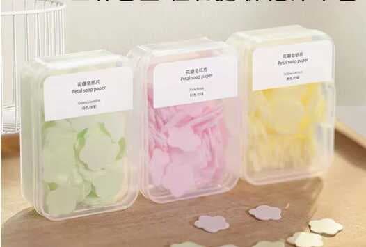 100 Yaprak Eriyen Mini Parfümlü Kağıt Sabun