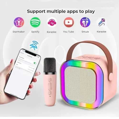 Karaoke Mikrofon Hoparlör Seti Mini (5430)