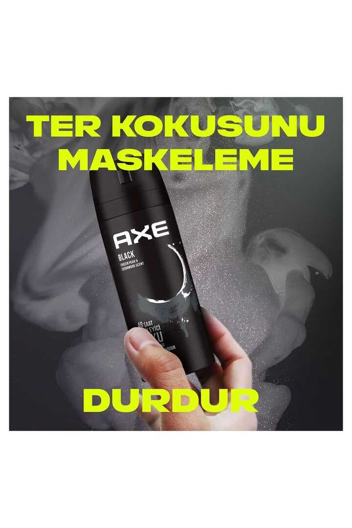 Axe Erkek Deodorant & Bodyspray Black 48 Saat Etkileyici Koku Vücut Spreyi 150 ml