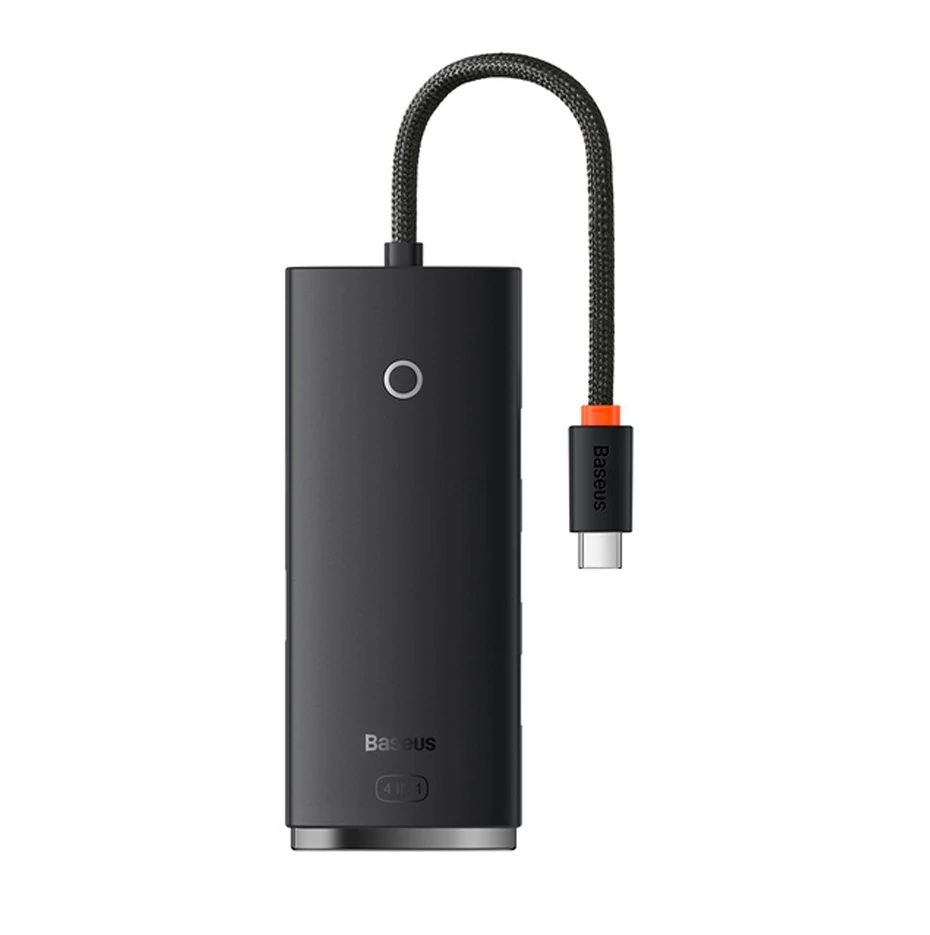 Baseus Lite Series 4 Portlu Type-C to USB 3.0 HUB Adaptör 25cm-(5775)