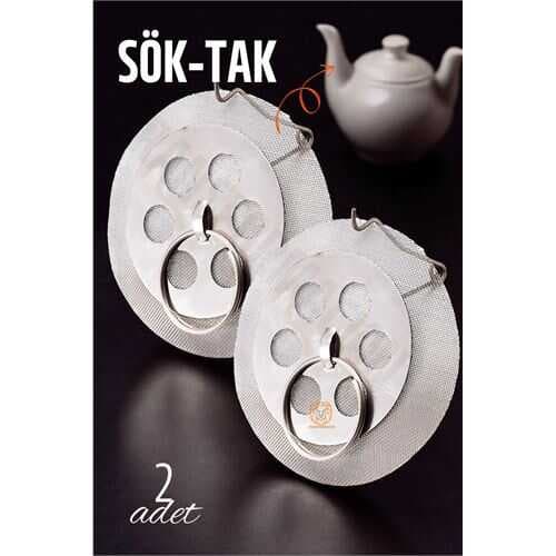 Turk Sök-Tak Demlik İçi Çay Filtresi Çay Süzgeci 2 adet