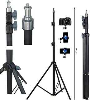 Vooka Güçlendirilmiş Profesyonel Alüminyum Döküm Tripod Ağırlık Dayanıklı Ringlight 21-18 Inç Standı