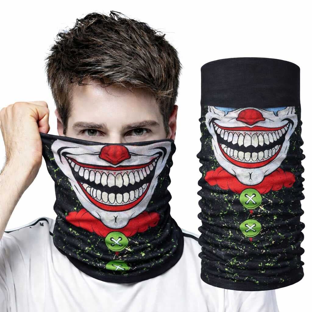 Joker Yüz Baskılı Baf Bandana - Çok Amaçlı Boyunluk Bandana 2 No