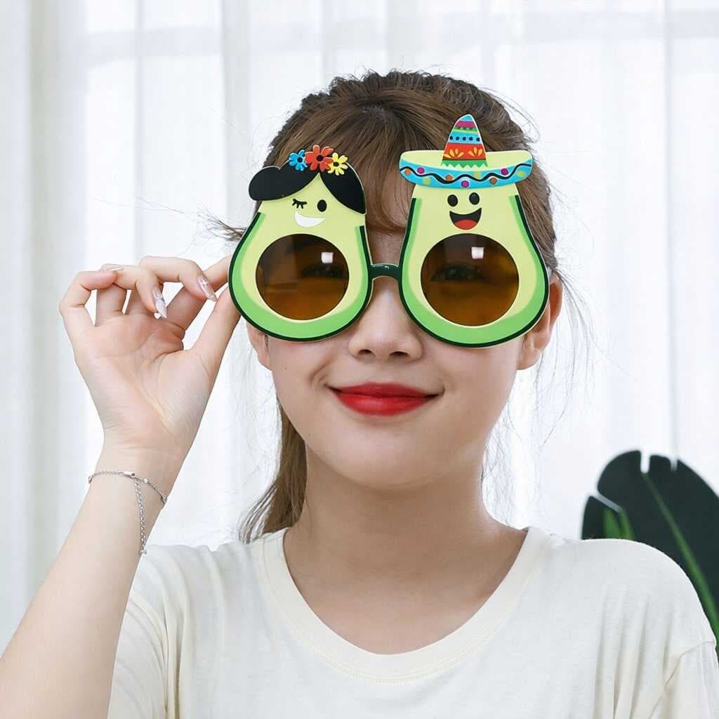 Hawaii Temalı Avokado Gözlük – Kostüm &amp;amp;amp; Parti Gözlüğü (5430)
